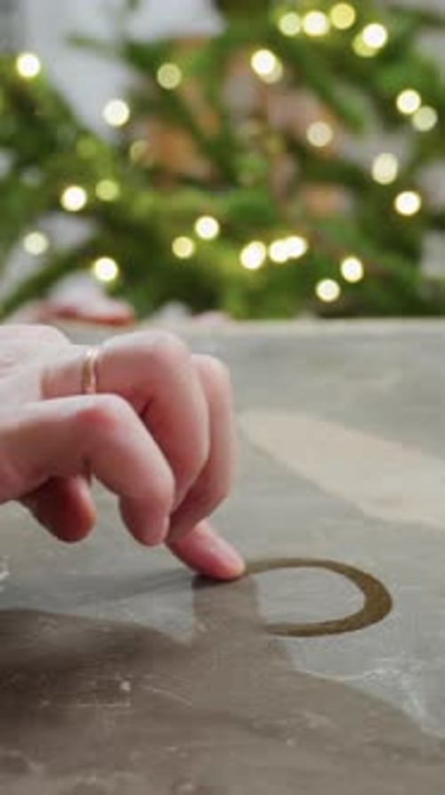 Slowmotion Capture of Affectionate Family Holiday Gesture Warm Nostalgic Scene of Family Affection