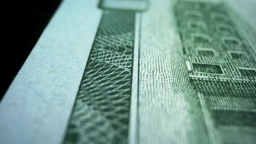 Official Cash Money of US. Paper Banknote of One Hundred Dollar Bill