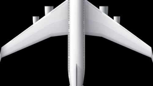 Air Plane Transition Alpha Channel