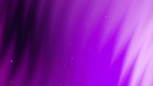 Abstract Purple Fluid Light Streaks Background with Shimmering Particles