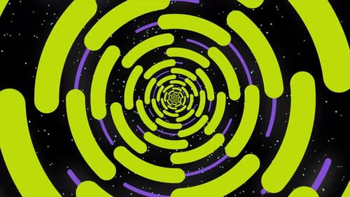 Abstract Rainbow Circle Background 4K