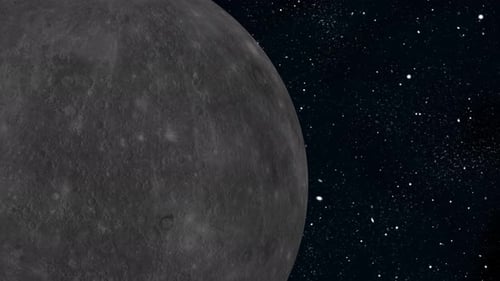 Mercury planet seen from space, Asteroids Cloud and cosmos, 2749
