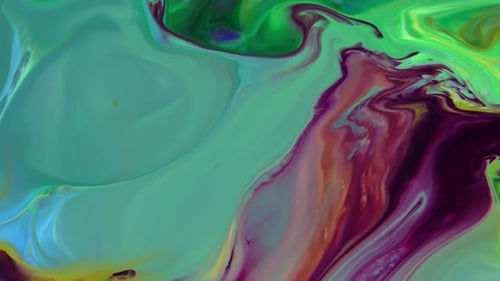 Swirling Colorful Paints Abstract Background