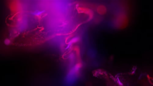 Abstract Glowing Fluid Particle Flow Background