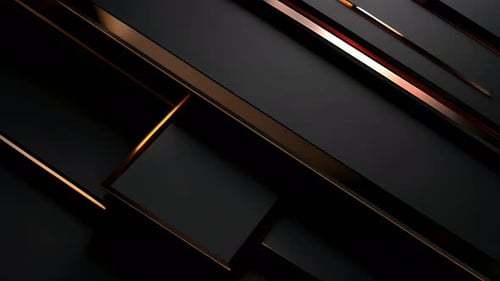 Modern Abstract Geometric Lines Golden Metallic Background