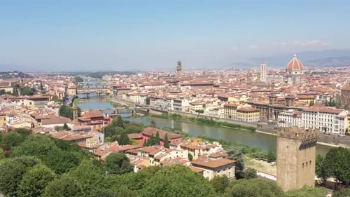 Florence City Aerial View