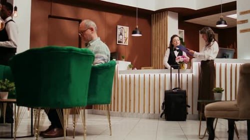 Hotel Guest Signing Registration Forms