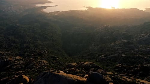Lake Bafa Beach and Rock Formations Sunset