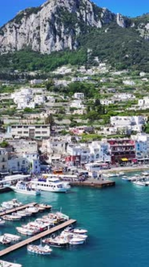 Island Of Capri At Naples In Campania Italy.