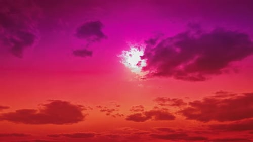 Time Lapse of Gorgeous View of the Sky and the Clouds Moving Dramatically Majestically