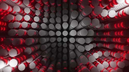Grey And Red Clapans Vj Loop Equalizer Background HD
