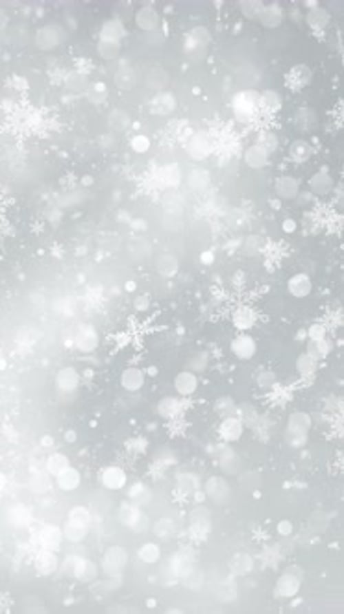 Christmas Elegant Snow Background 4 - Vertical Video