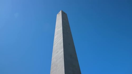Boston, Massachusetts / United States - August 23 2018: Bunker Hill Monument,