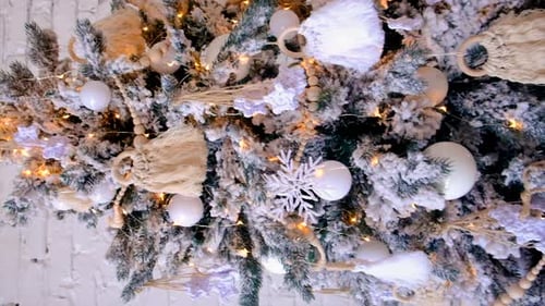 Festive Christmas Tree Ornaments and Presents