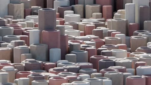 3d Animated Background of Hexagons in a Loop Satisfying Video