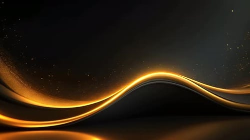 Black luxury corporate background with golden lines