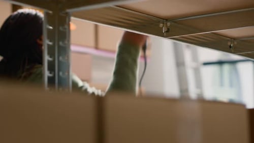 Laborers Preparing Warehouse Shipping