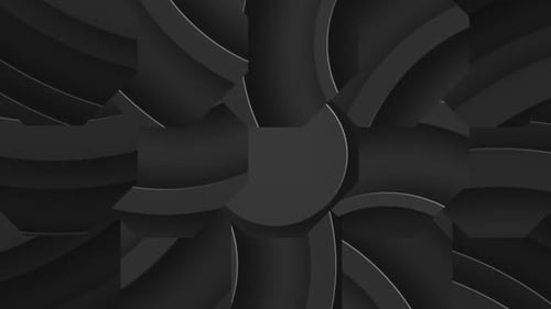 Abstract Dark Gray Swirling Geometric Looping Background