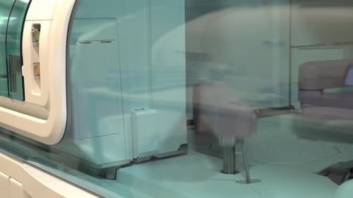 Medical Machine in Clinical Laboratory with Robotic Arm