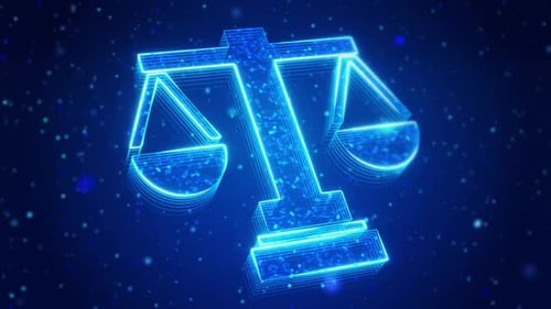 Justice Digital Technology Virtual Screen HUD Hologram Hi Tech Concept