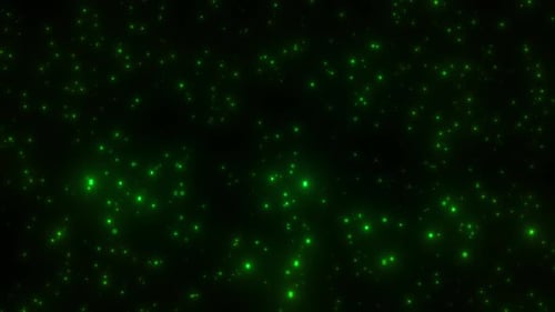 Ambient Green Particle Lights