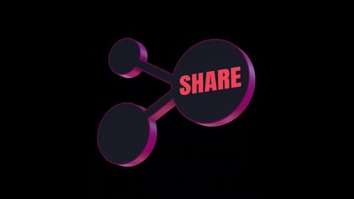Neon Share Icon