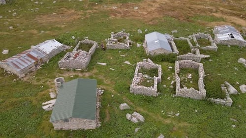 Motocross Sport Among Historical Ruins