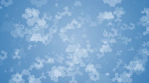 Abstract Blue Hexagon Connection Loop Background