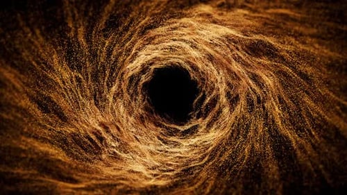 Fluid Golden Particle Vortex Reveal Transition