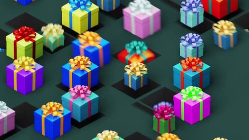 dynamic background with gifts