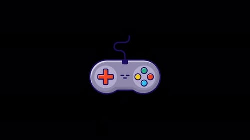 Animated Retro Game Controller Icon