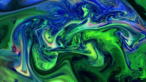 Abstract Swirling Colors Fluid Motion