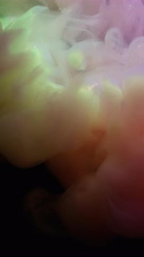 Déversement de peinture vertical Rainbow Cloud Splash Glitter