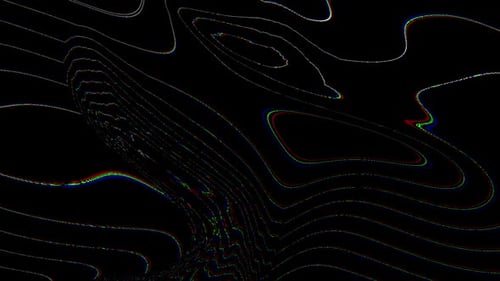 Wavy Glitch Lines Abstract Motion Background