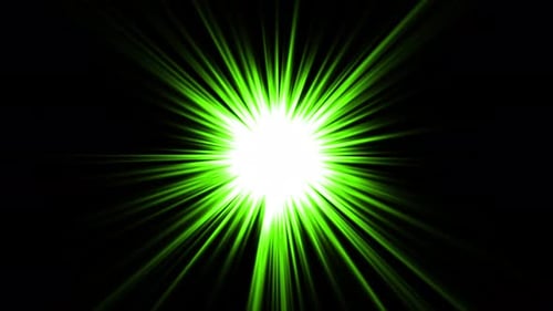 Green Stripe Rays Light Loop V5