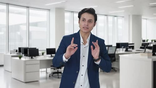 Indian manager talking to someone