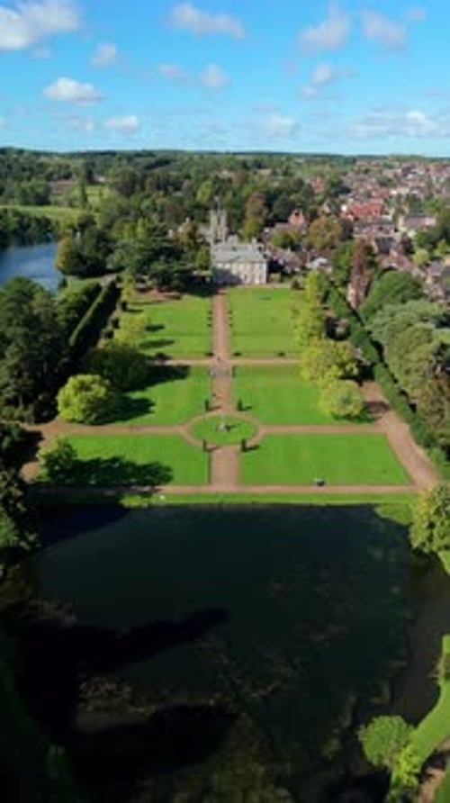 Aerial View of Loughborough's Historic Landscape