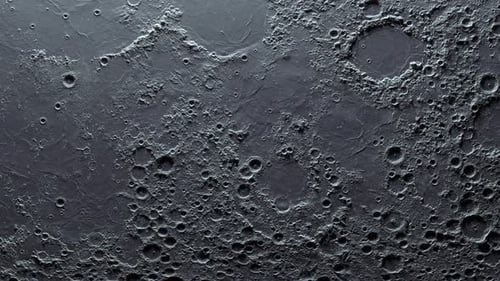 Textured surface of the moving moon.moonscape background,floor with craters.Lunar landscape,macro