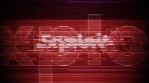 Digital Glitch Text Reveal Opener
