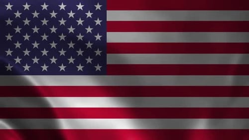 Waving American Flag Seamless Loop for Patriotic Content