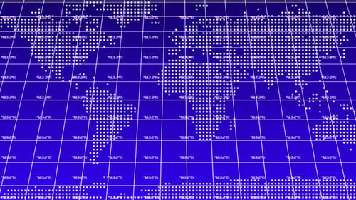 Earth map with news background
