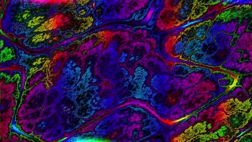 Animation d'arrière-plan RGB avec bruit de turbulence | 4k