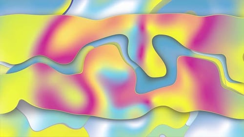 Abstract Colorful Fluid Gradient Shapes Animated Background