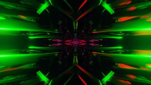 Lively and Immersive VJ Loop Background with Vibrant Pulsating Colors Creating a Futuristic