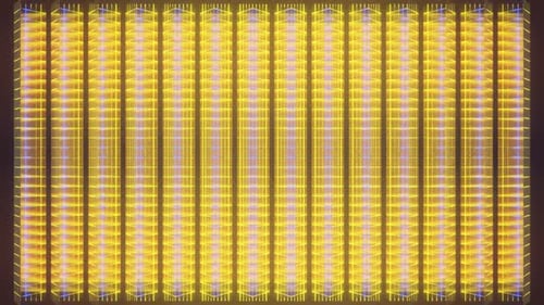 Gold mit blauem Jalousien-Hintergrund Vj Loop In HD