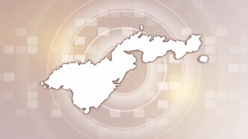 Digital Map Outline Drawing and Fill Reveal Animation