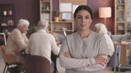 Portrait of Nurse at Nursing Home