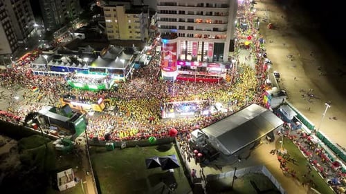 Festa de
carnaval em Salvador, na Bahia, Brasil. Paisagem de carnaval.