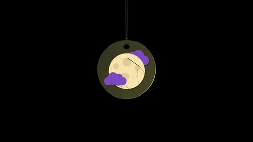 Halloween Moon Icon Animation