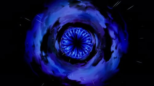 Abstract Futuristic Space Vortex Tunnel Animation